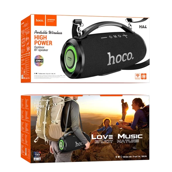 HOCO HA4 Surge Outdoor Bluetooth Speaker: Rugged Sound on the Go - Image 4