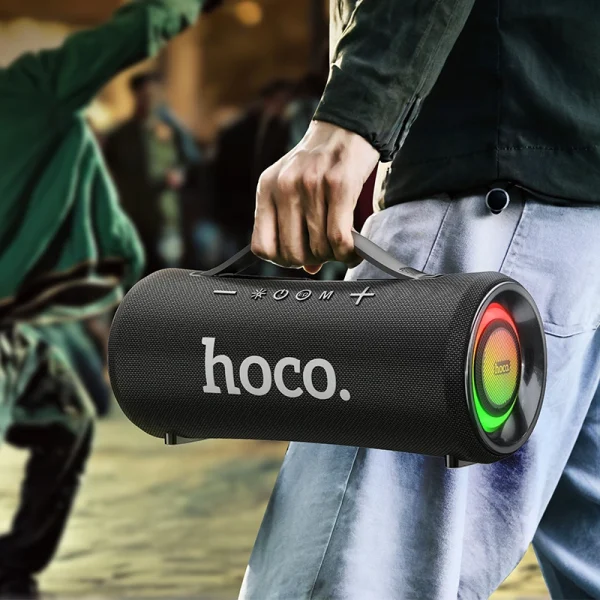 Hoco HA10 Oleada Outdoor Wireless Bluetooth Speaker with best Experience Outdoor Audio - Image 4