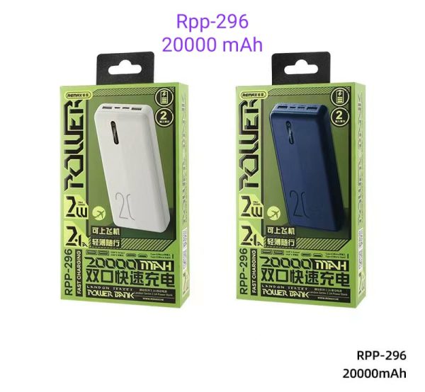 REMAX- RPP 296 20000mah Fast Charging Power Bank