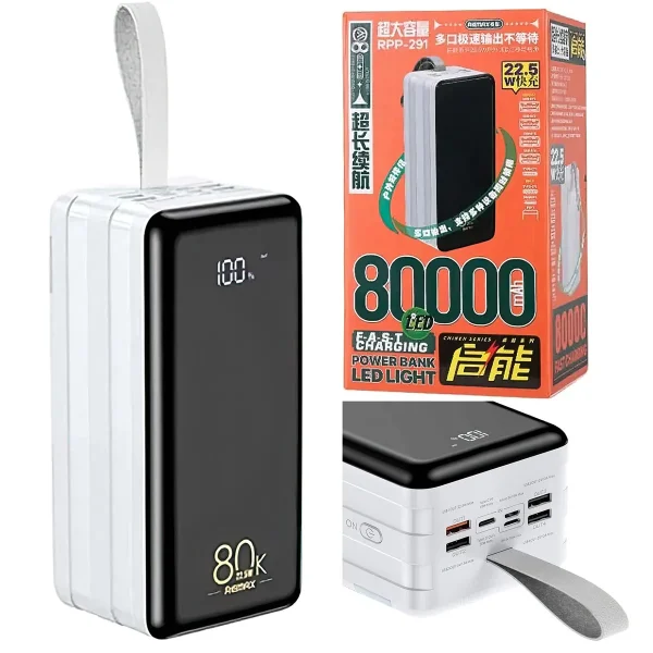 REMAX- RPP 291 Chinen Series 80000mAh Power Bank - Image 2