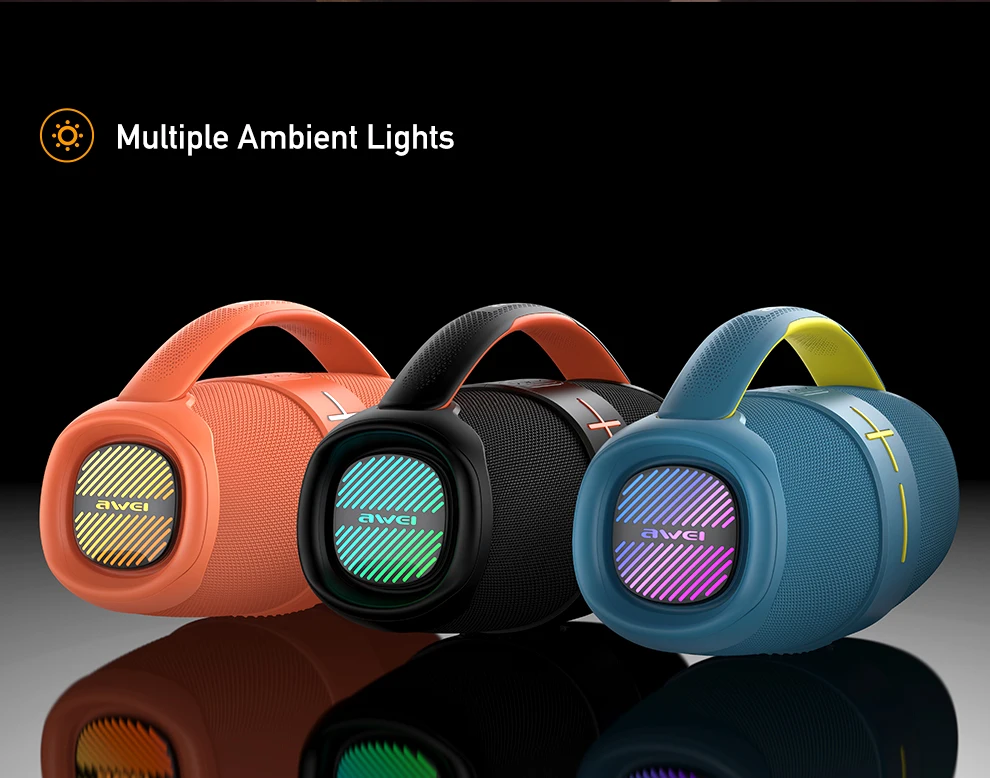 Awei Y887 Portable TWS Balanced Bass Outdoor Speaker: The Ultimate Audio Companion for Outdoor Adventures - Image 2