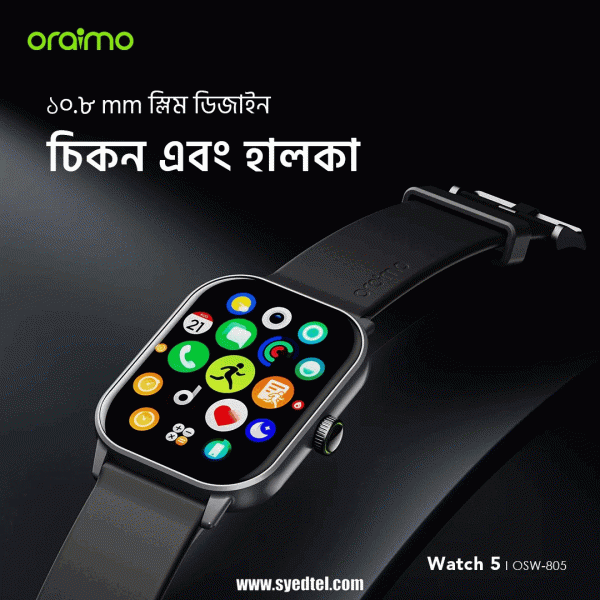 ORAIMO Watch 5 2.01" HD Panda Glass 1ATM Smart Watch – Best Wearable Technology 2025 - Image 2