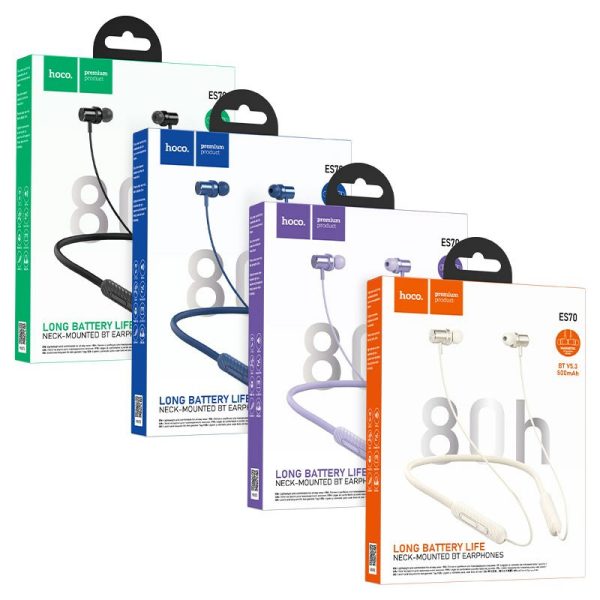  Hoco ES70 Armour Neck-Mounted BT Best Earphones – Style, Sound 2025 - Image 2