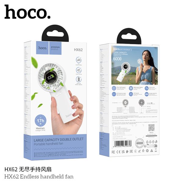 Hoco HX62 Endless Handheld Fan – Best Hoco Fan