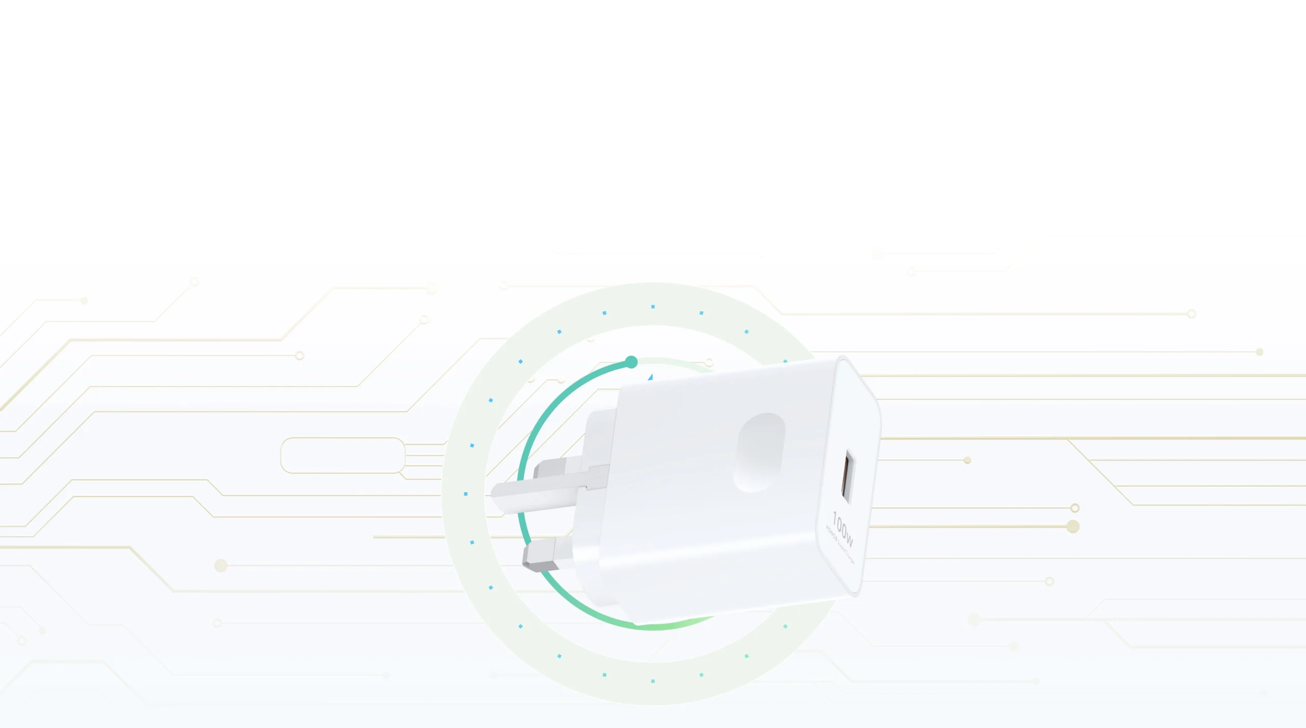 HONOR Super Charge 100W Power Adapter.